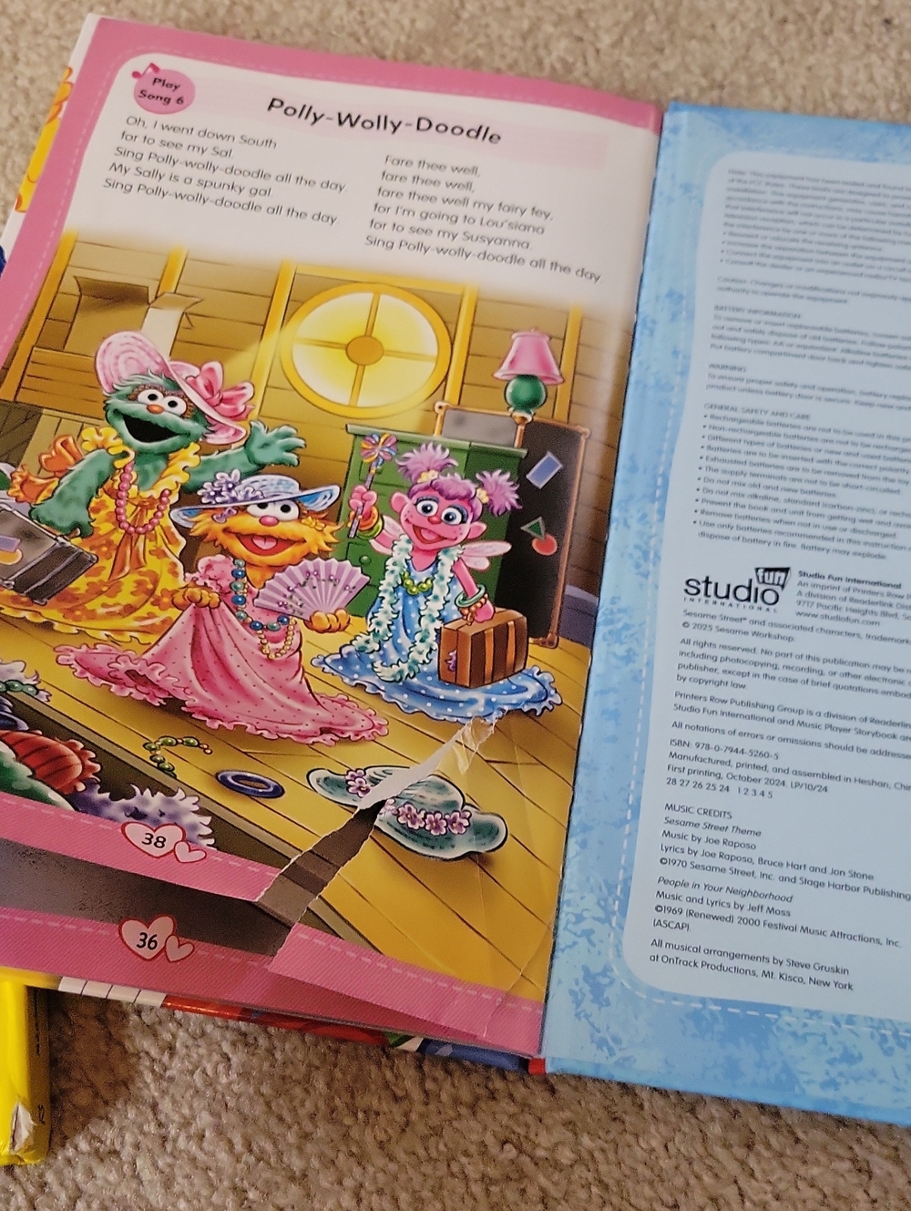 FREE W ANY PURCHASE! Sesame Street Colorful Kids Book - Picture 16 of 16